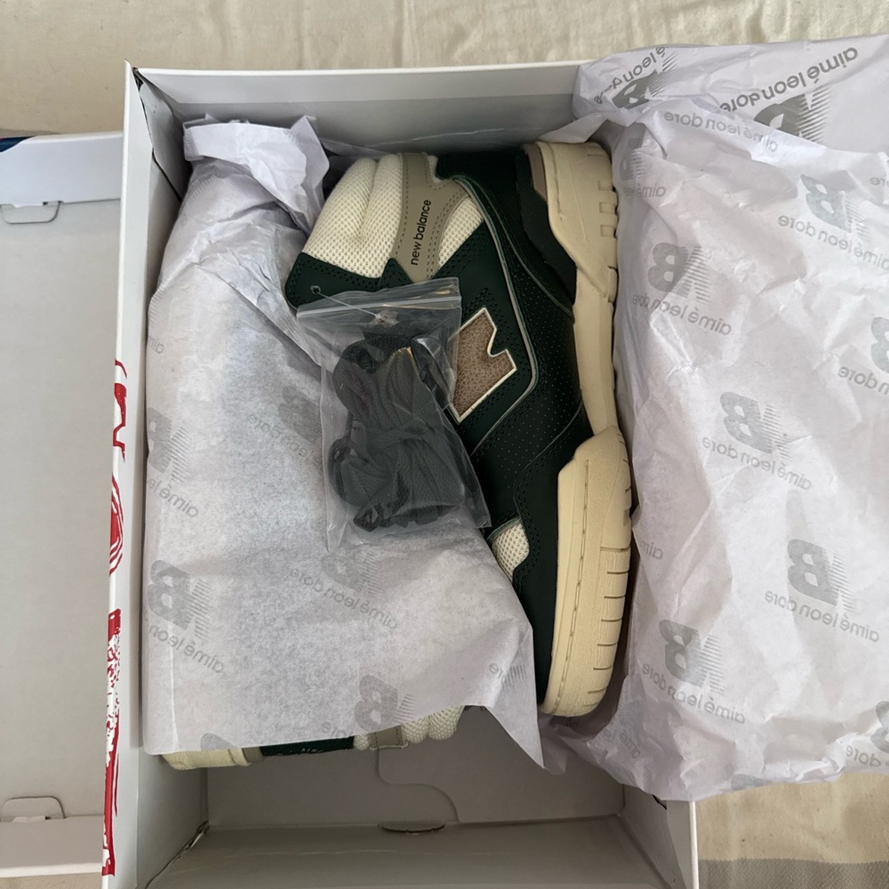 New Balance 650 Green and Gray Hi Top Sneakers